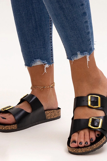 Ciabatte nere con suola in...