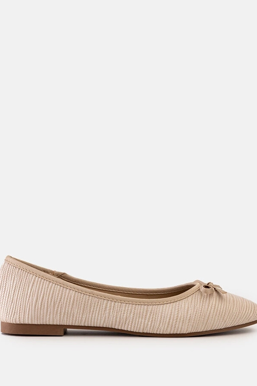 Ballerine beige con fiocco e...