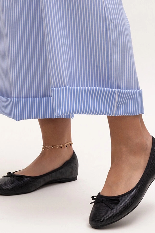 Ballerine nere con fiocco e...