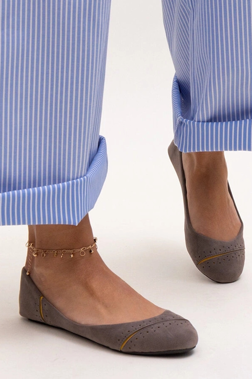 Ballerine grigie classiche Dorris