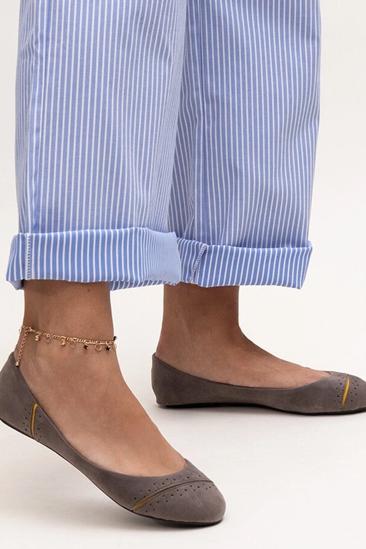 Ballerine grigie classiche Dorris