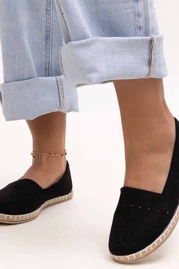 Espadrillas nere traforate Augusta