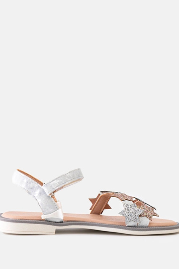Sandali per bambini Charisa grigi con stelle glitterate