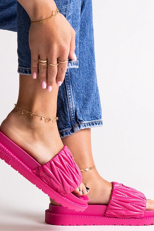 Infradito con volant Big Star rosa...