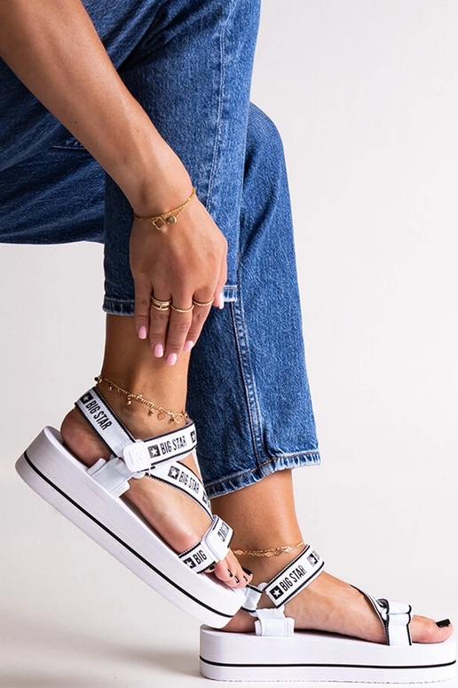 Sandali con plateau bianchi Big Star...