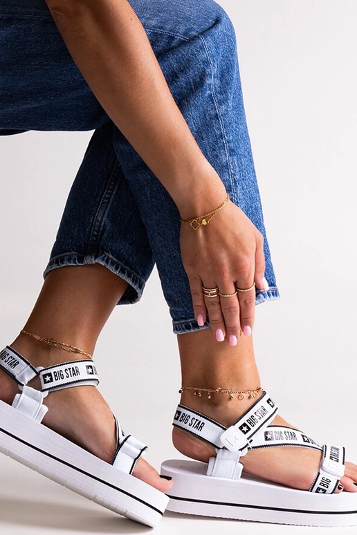 Sandali con plateau bianchi Big Star...