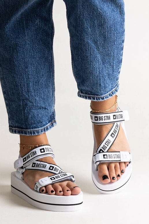 Sandali con plateau bianchi Big Star...