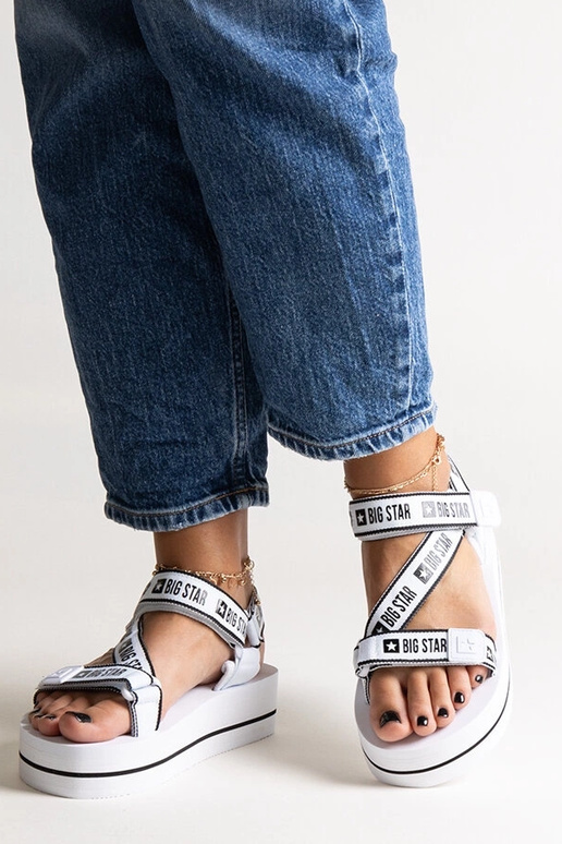 Sandali con plateau bianchi Big Star...