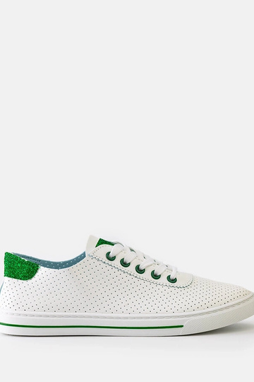 Sneakers bianche traforate da donna con lacci Ruala