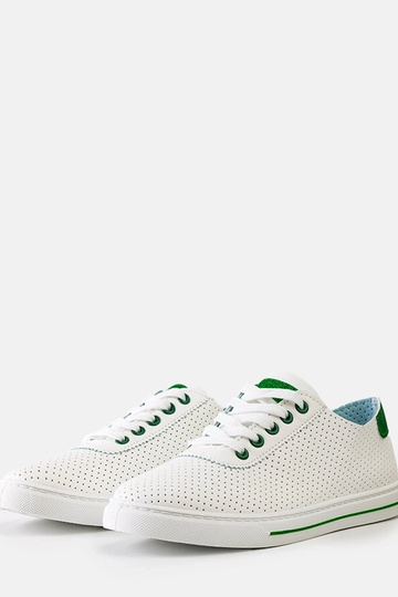 Sneakers bianche traforate da donna con lacci Ruala 2