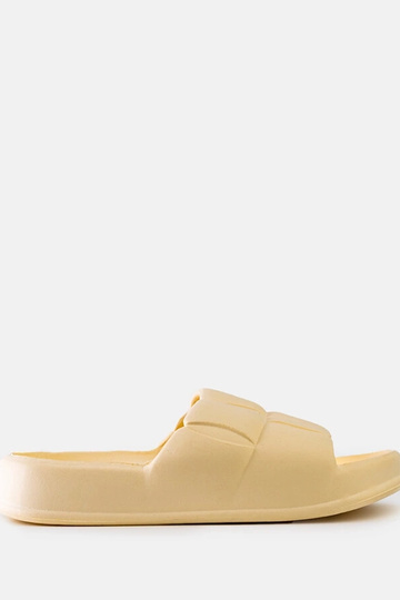 Pantofole in schiuma beige Lete