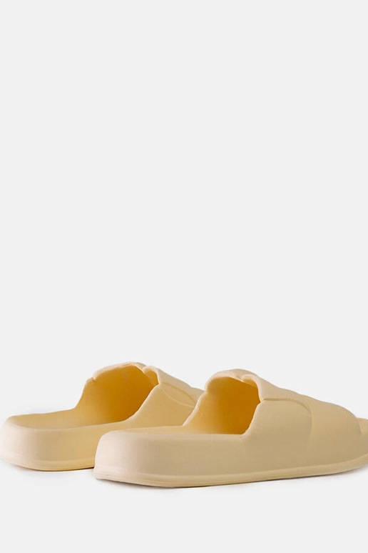 Pantofole in schiuma beige Lete