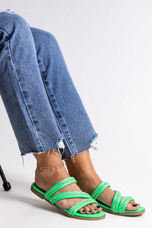 Infradito Martinela zircone verde