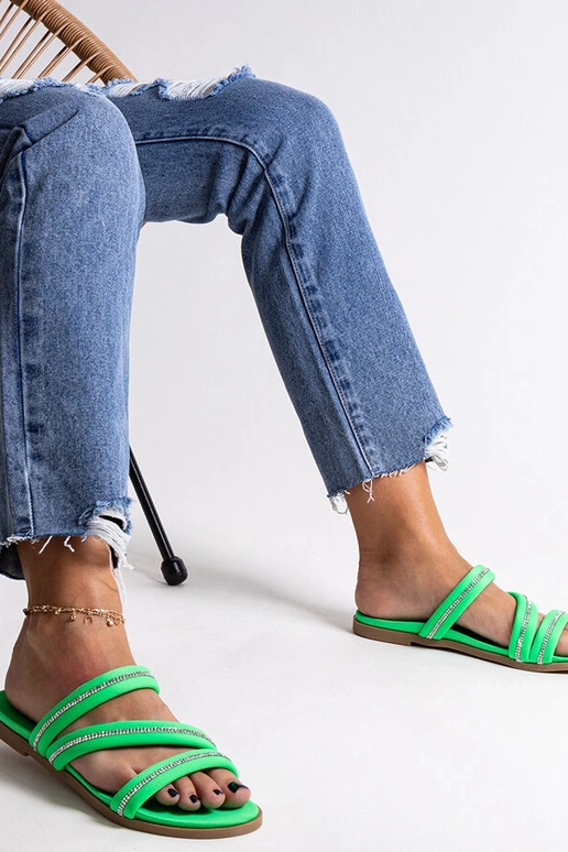 Infradito Martinela zircone verde