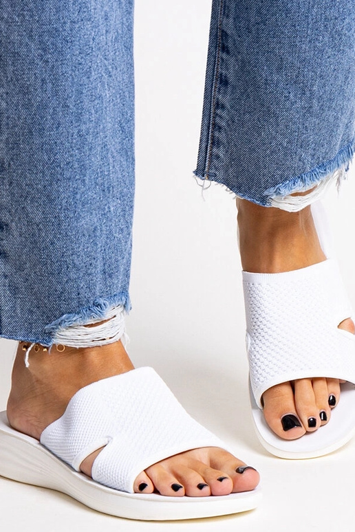 Infradito con plateau bianco Linah