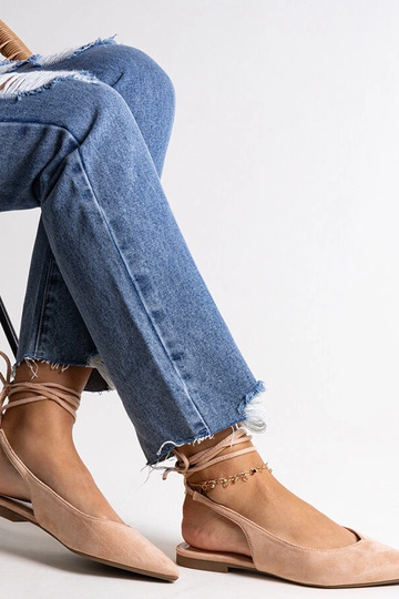 Ballerine beige con tacco...