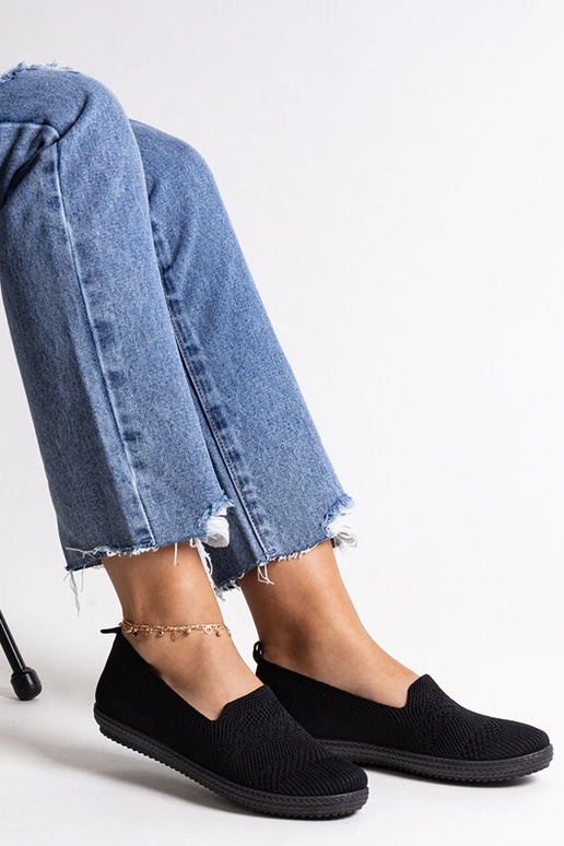 Sneakers Shadhi in tessuto slip-on nere