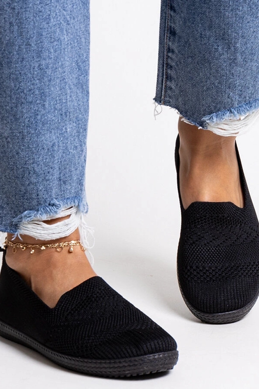 Sneakers Shadhi in tessuto slip-on nere