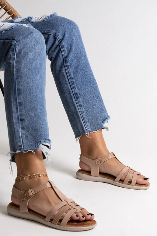 Sandali in ecopelle rosa Grimalda