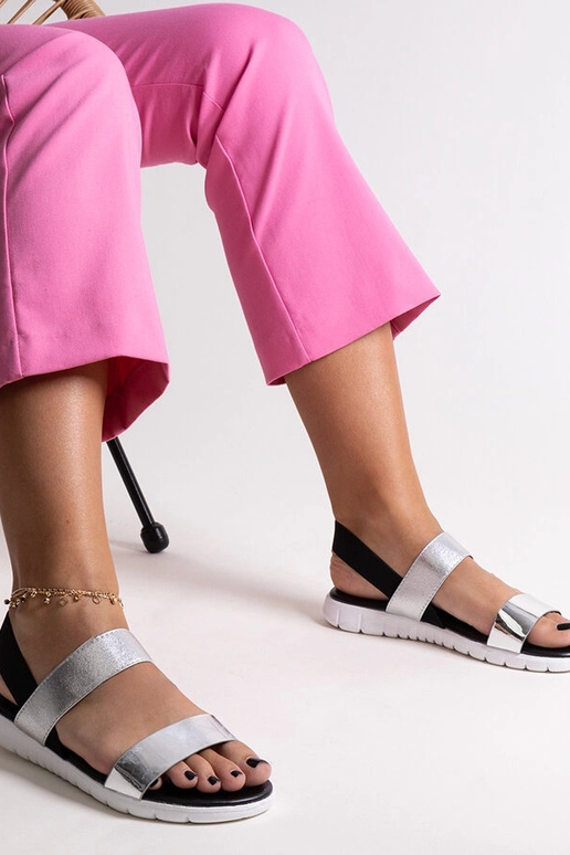 Sandali piatti Evelynia Silver