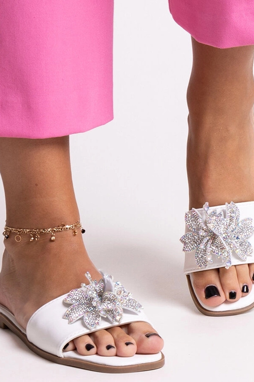 Infradito bianche con fiore di...