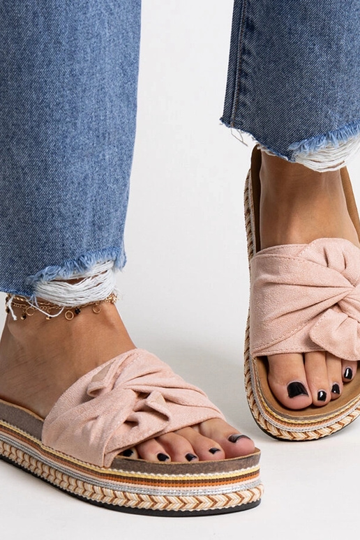 Infradito rosa con suola decorativa...