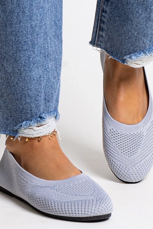 Ballerine in tessuto grigio Yafia