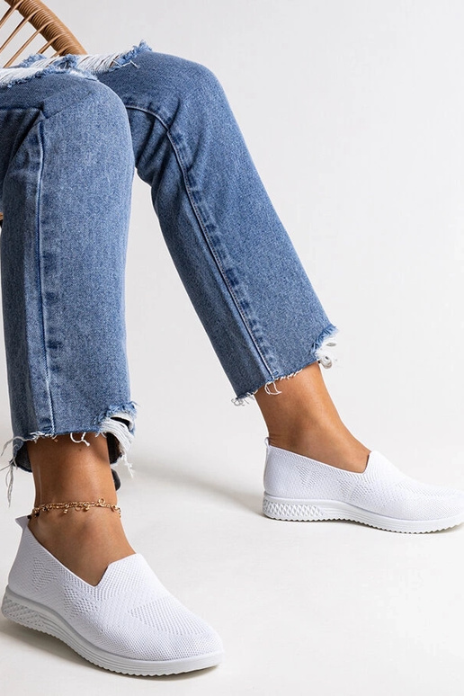 Sneakers Slip-On Abadly White