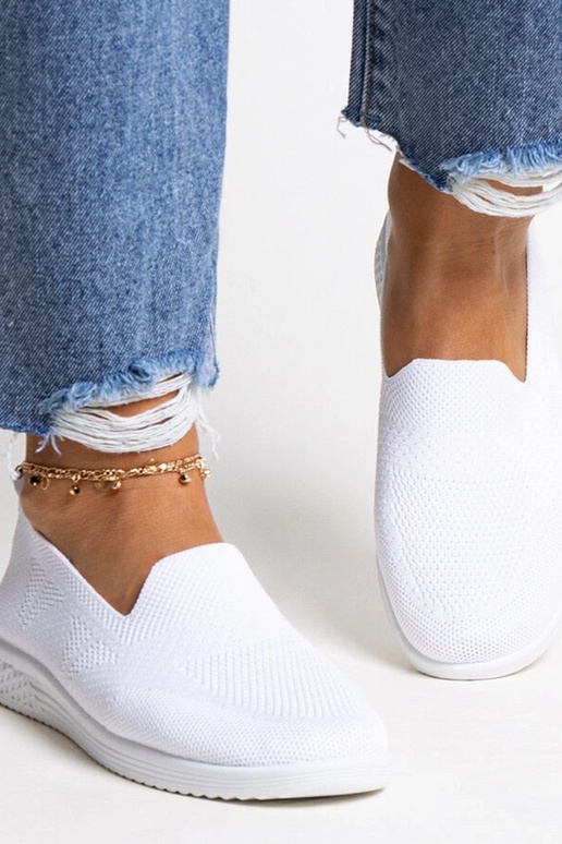 Sneakers Slip-On Abadly White