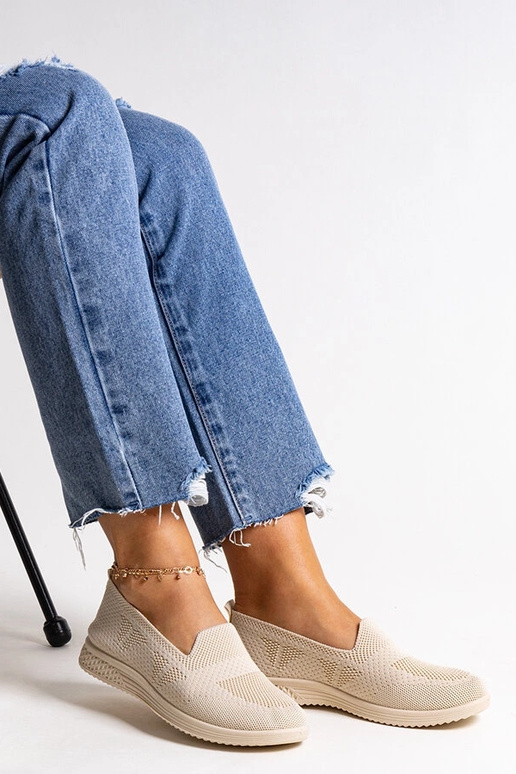 Sneakers Beige Abadly Slip-On