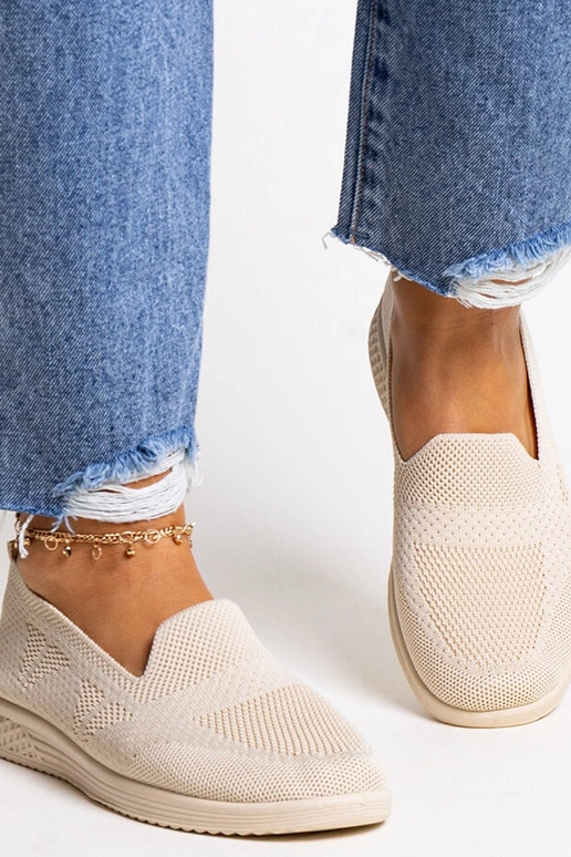 Sneakers Beige Abadly Slip-On