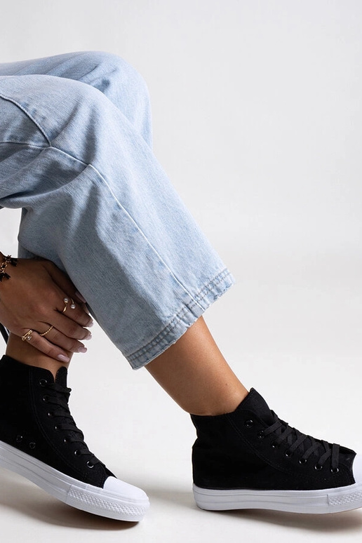 Sneakers alte nere Ghanem