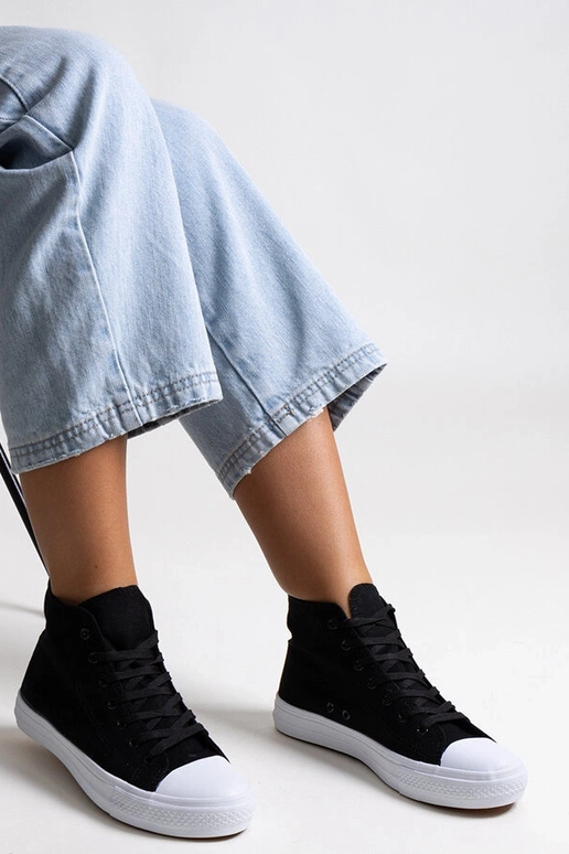 Sneakers alte nere Ghanem