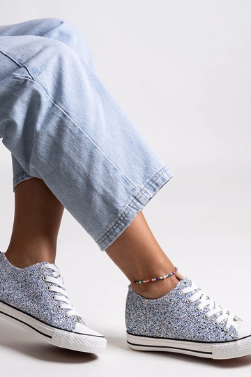 Sneakers alte blu brillanti...