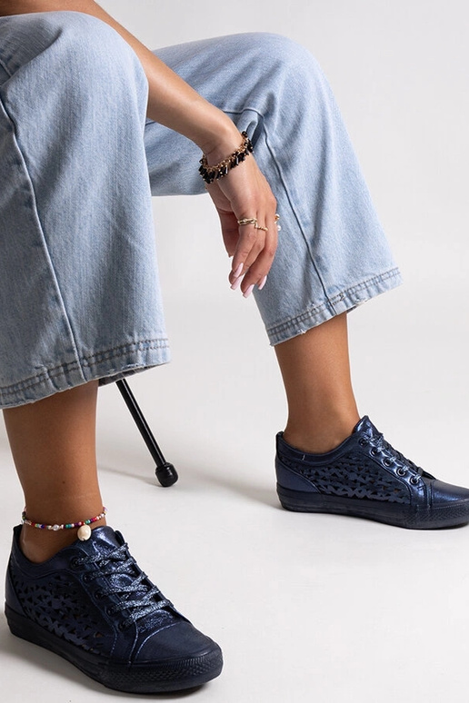 Sneakers Safune traforate blu navy