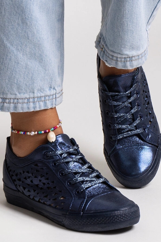 Sneakers Safune traforate blu navy