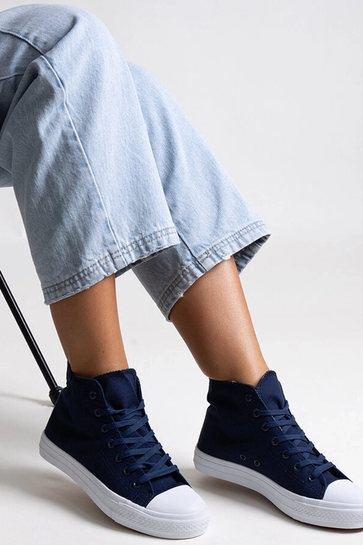 Sneakers alte blu navy Ghanem