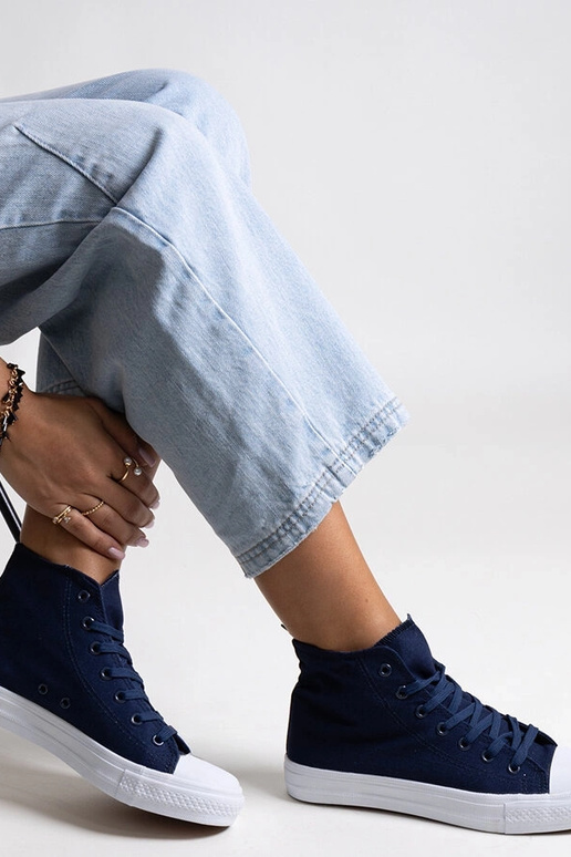 Sneakers alte blu navy Ghanem