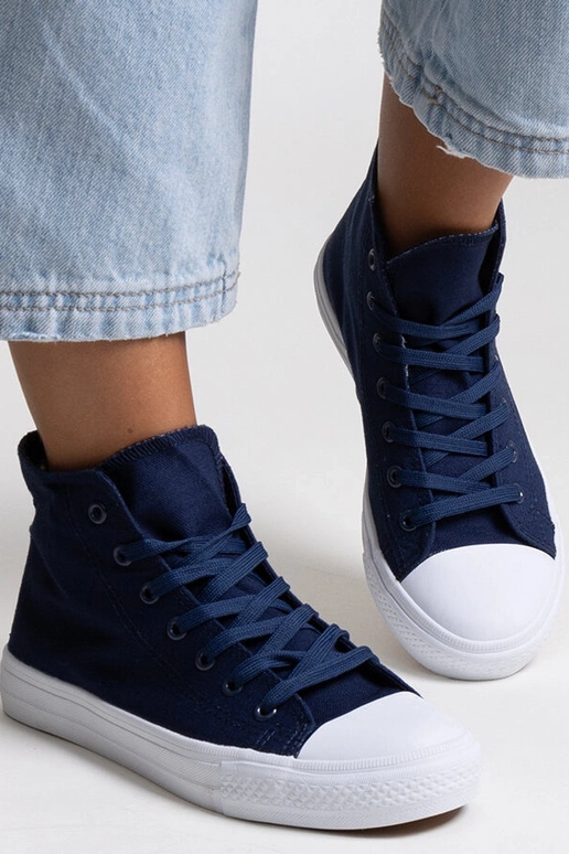 Sneakers alte blu navy Ghanem