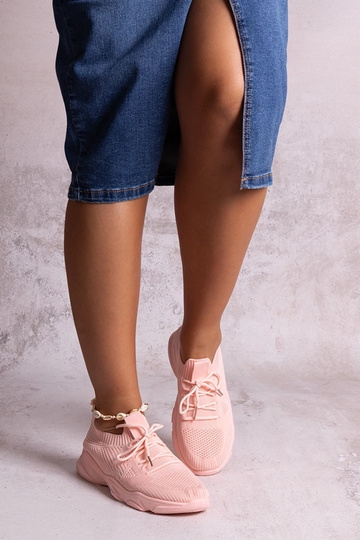 Sneakers in tessuto rosa Madi
