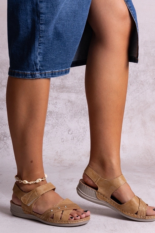 Sandali con plateau Nural marroni