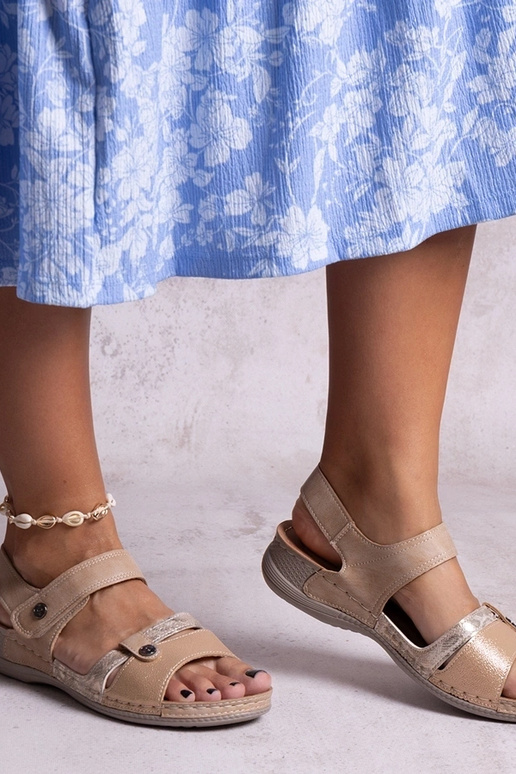 Sandali con plateau Huri marroni