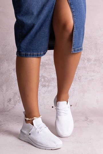 Sneakers slip-on bianche...