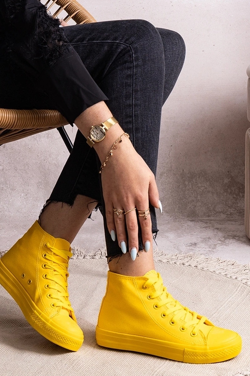 Sneakers alte gialle Rafife