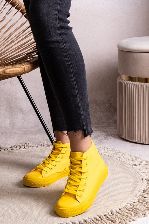 Sneakers alte gialle Rafife