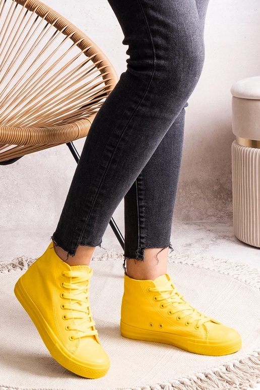Sneakers alte gialle Rafife