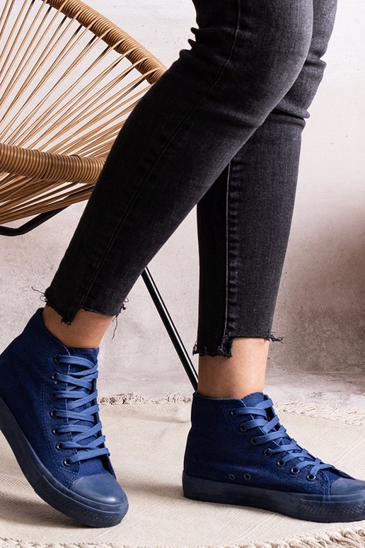 Sneakers alte in denim Rafife