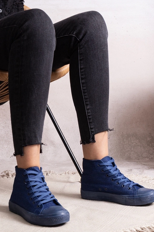 Sneakers alte in denim Rafife