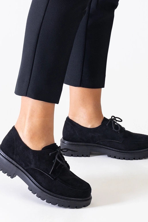 Scarpe casual nere in camoscio...