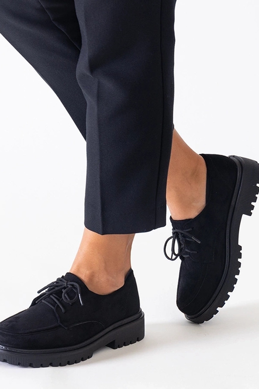 Scarpe casual nere in camoscio...